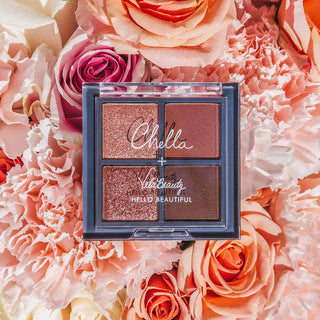 mini chella + velabeauty blushing rose eyeshadow palette
