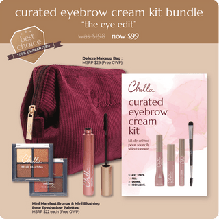 curated eyebrow cream kit bundle