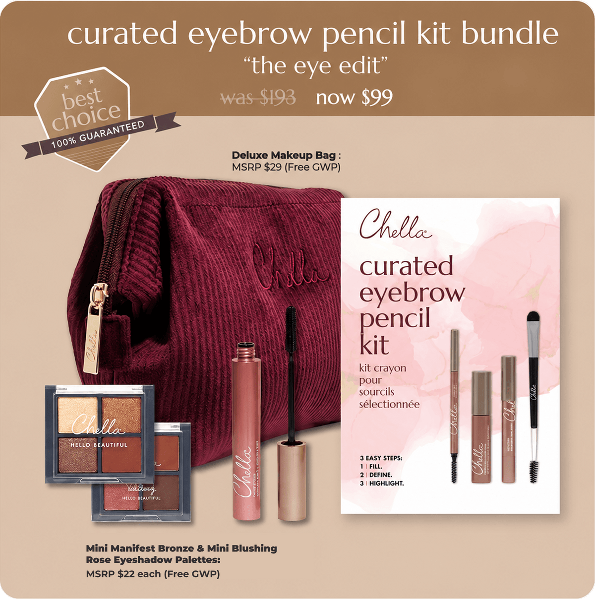 Curated Eyebrow Pencil Kit Bundle - Chella