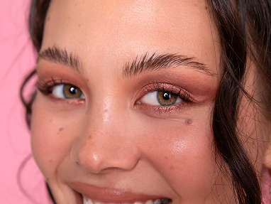 Lashes coated with Good Drama Mascara